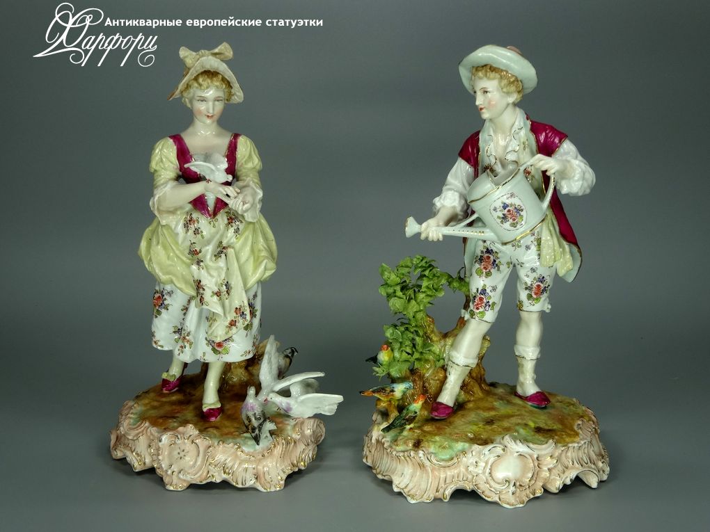 Купить фарфоровые статуэтки Royal Worcester, Садовники, Англия